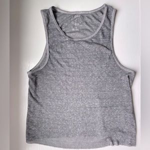 URBAN OUTFITTERS grey crop tank top
